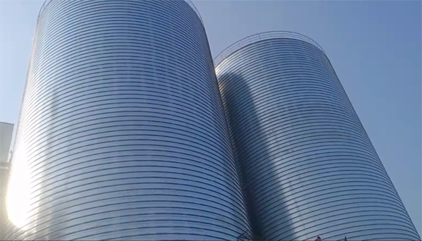 站前2座混凝土高架卷板仓